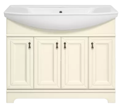 Мебель для ванной комнаты Misty Лувр 105 см напольная, бежевая