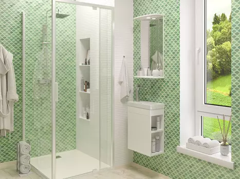 Мебель для ванной комнаты Misty Мини 40 см подвесная, белая