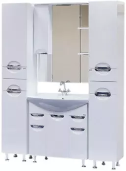 Мебель для ванной комнаты Misty Орхидея 75 см напольная, белая