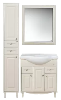 Мебель для ванной комнаты Misty Шармель 80 см напольная, бежевая