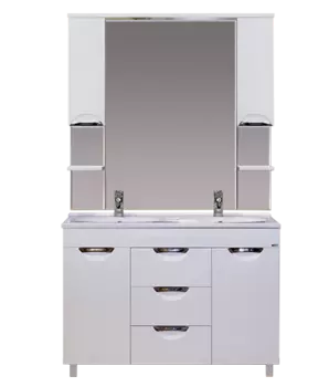 Мебель для ванной комнаты Misty София 121 см напольная, белая