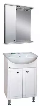 Мебель для ванной комнаты Misty Уют 50 см напольная, белая