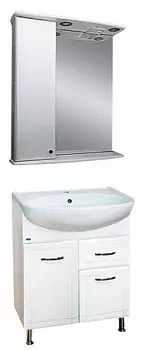Мебель для ванной комнаты Misty Уют 60 см напольная, белая