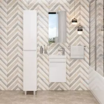 Мебель для ванной комнаты Onika Милтон 40 см подвесная, белая