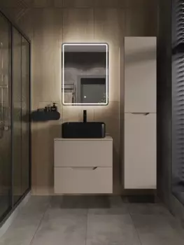 Мебель для ванной комнаты Orange Line 60 см латте матовый