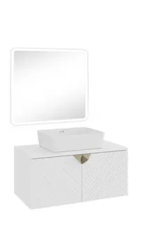 Мебель для ванной комнаты Runo Андора 85 см белый матовый