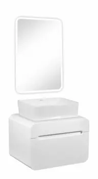 Мебель для ванной комнаты Runo Ницца 60 см белая