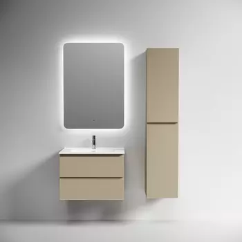 Мебель для ванной комнаты Sancos Folk 70 см подвесная, капучино