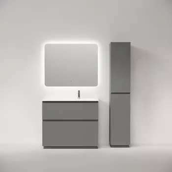 Мебель для ванной комнаты Sancos Folk Floor 100 см правая, напольная, Ergraut soft