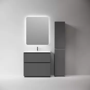 Мебель для ванной комнаты Sancos Folk Floor 80 см напольная, Grey soft