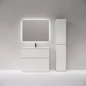 Мебель для ванной комнаты Sancos Folk Floor 100 см напольная, Bianco