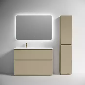 Мебель для ванной комнаты Sancos Folk Floor 120 см левая, напольная, капучино