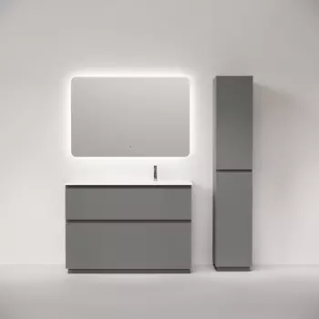 Мебель для ванной комнаты Sancos Folk Floor 120 см правая, напольная, Ergraut soft