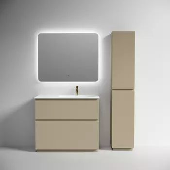 Мебель для ванной комнаты Sancos Folk Floor 100 см правая, напольная, капучино