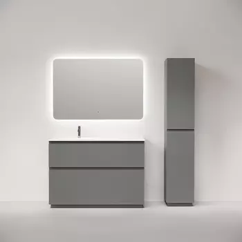 Мебель для ванной комнаты Sancos Folk Floor 120 см левая, напольная, Ergraut soft