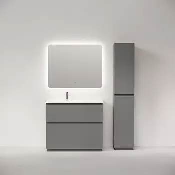 Мебель для ванной комнаты Sancos Folk Floor 100 см левая, напольная, Ergraut soft