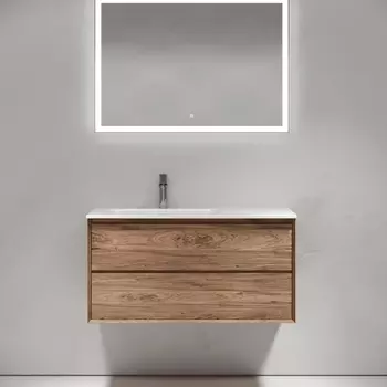 Тумба с раковиной Sancos Marmi 2.0 MR2.0100LECH 100 см дуб чарльстон, левая