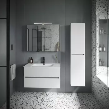 Тумба с раковиной Sancos Urban UR90W 91 см подвесная, белая