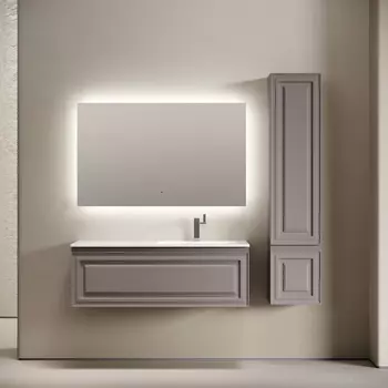 Мебель для ванной комнаты Sancos Very 120 см правая, подвесная, Doha Soft