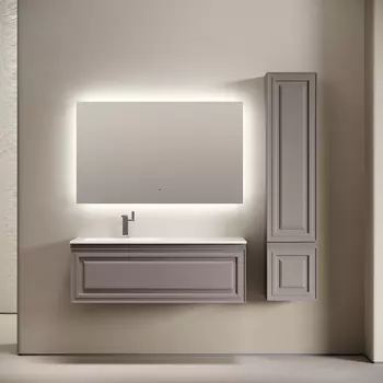 Мебель для ванной комнаты Sancos Very 120 см левая, подвесная, Doha Soft