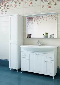 Мебель для ванной комнаты Sanflor Софи 105 см напольная, белая