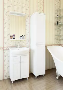 Мебель для ванной комнаты Sanflor Софи 50 см напольная, белая