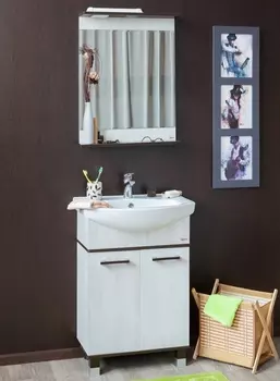 Мебель для ванной комнаты Sanflor Толедо 60 см напольная, северное дерево светлое