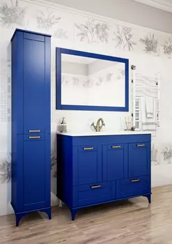 Мебель для ванной комнаты Sanflor Ванесса 105 см напольная, индиго