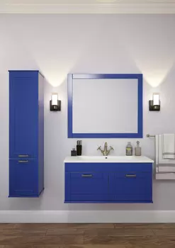 Мебель для ванной комнаты Sanflor Ванесса 105 см подвесная, индиго