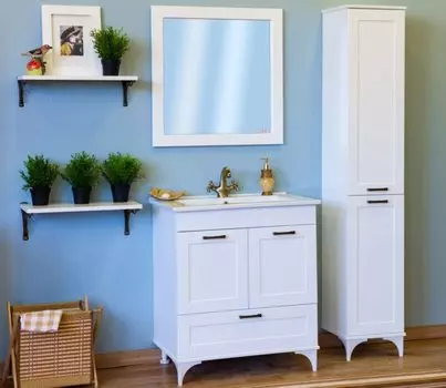 Мебель для ванной комнаты Sanflor Ванесса 75 см напольная, белая