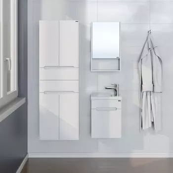 Мебель для ванной комнаты СанТа Лондон 40 см 1 дверца, подвесная