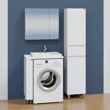 Мебель для ванной комнаты СанТа Луна 75 см напольная, белая