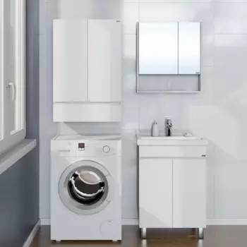 Мебель для ванной комнаты СанТа Марс 60 см напольная, белая