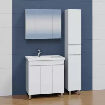 Мебель для ванной комнаты СанТа Марс 80 см с дверцами, напольная