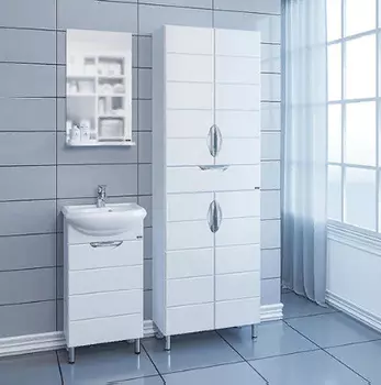 Мебель для ванной комнаты СанТа Родос 45 см напольная, белая