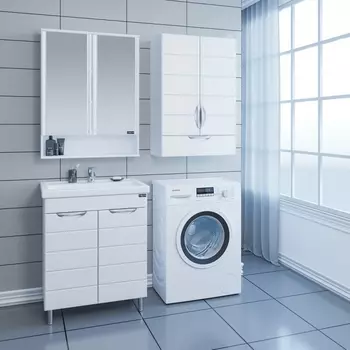 Мебель для ванной комнаты СанТа Родос 70 см напольная, белая