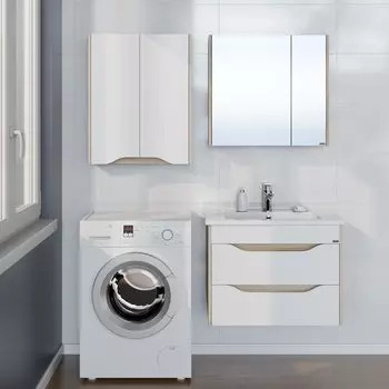 Мебель для ванной комнаты СанТа Сатурн 75 см дуб австрийский 2 ящика