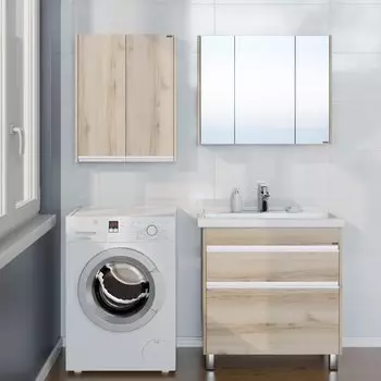 Мебель для ванной комнаты СанТа Уран 80 см дуб австрийский