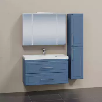 Мебель для ванной комнаты СанТа Венера 100 см 2 ящика, подвесная, дуб адриатика