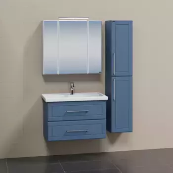 Мебель для ванной комнаты СанТа Венера 80 см 2 ящика, подвесная, дуб адриатика