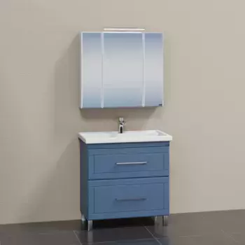 Мебель для ванной комнаты СанТа Венера 80 см 2 ящика, напольная, дуб адриатика