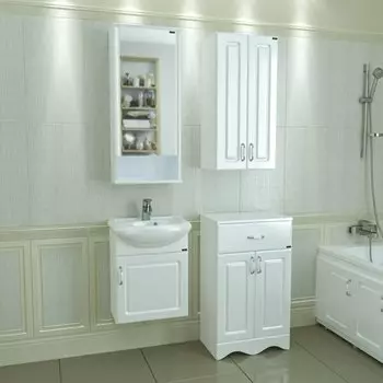 Мебель для ванной комнаты СанТа Верона 45 см подвесная, белая