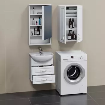 Мебель для ванной комнаты СанТа Верона 50 см подвесная, белая