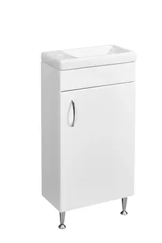 Мебель для ванной комнаты Stella Polar Концепт 40 см белая глянцевая