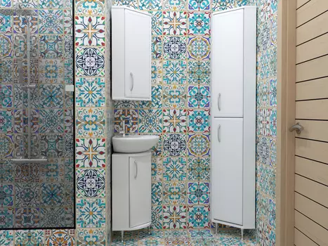 Мебель для ванной комнаты Stella Polar Концепт 30 см белая глянцевая