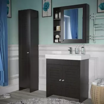 Мебель для ванной комнаты Stella Polar Монтоне 80 см венге