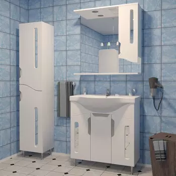 Мебель для ванной комнаты Stella Polar Сильва 100 см белая глянцевая