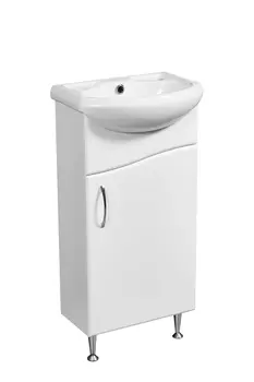 Мебель для ванной комнаты Stella Polar Волна 40 см белая глянцевая