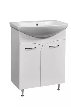 Мебель для ванной комнаты Stella Polar Волна 60 см белая глянцевая