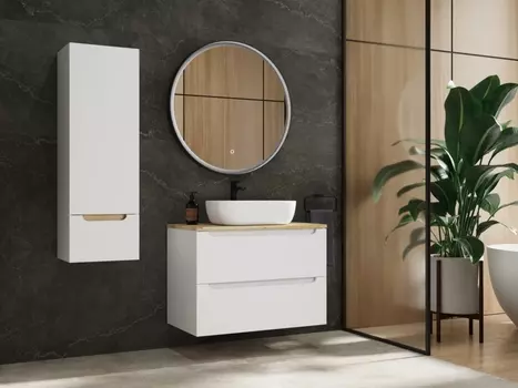 Мебель для ванной комнаты Style Line Бали 80 см 2 ящика, белый софт